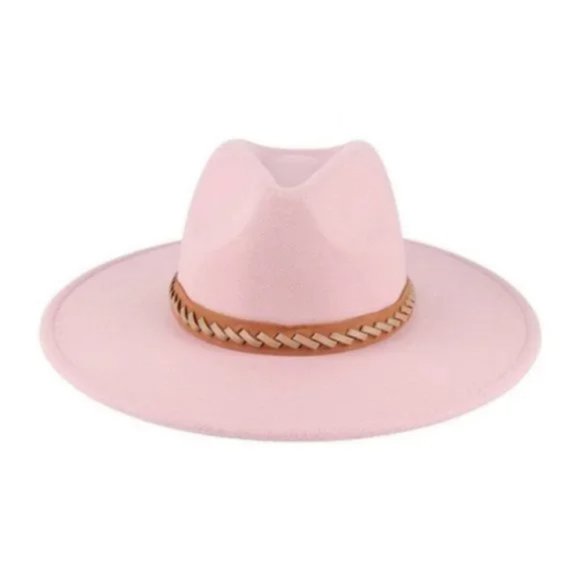 Fall Staple! Light Pink Fedora Hat - Picture 1 of 2